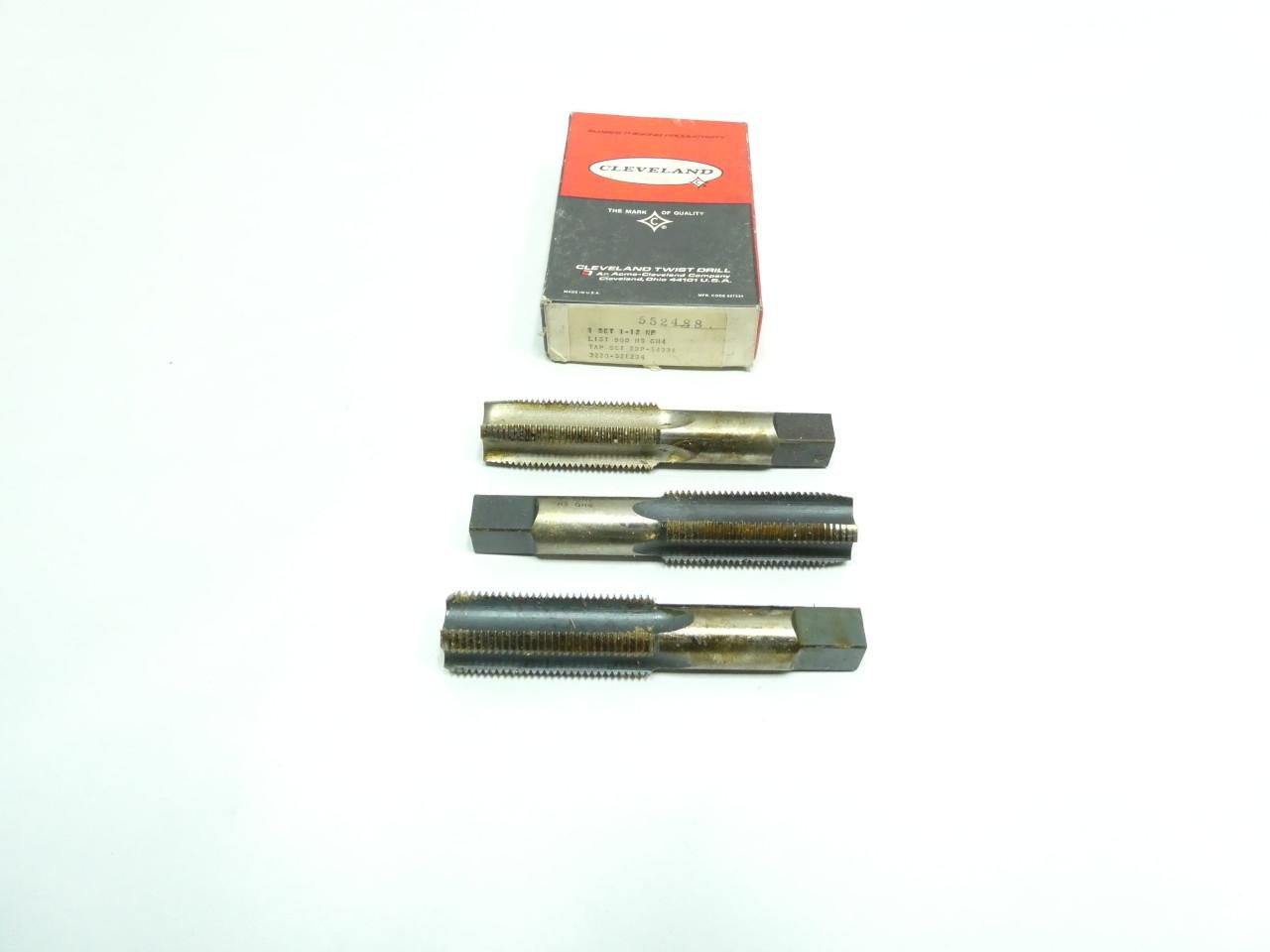 Box Of 3 Cleveland 552488 Tap 1-12nf