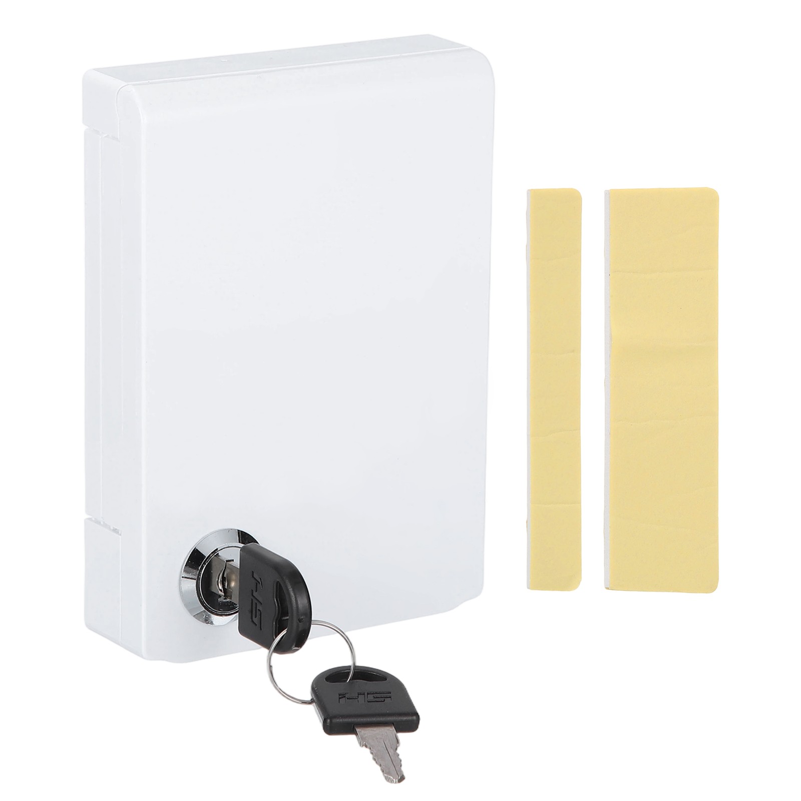 Thermostat Lock Box with Keys Central AC Thermostat Panel Cover, White