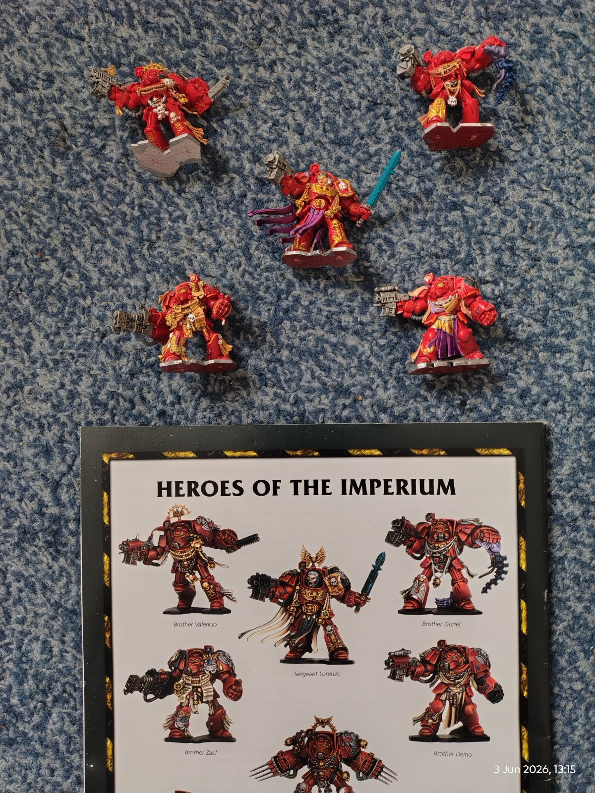 SPACE HULK 3RD ED 2009 GAMES WORKSHOP 5x TERMINATOR SQUAD LORENZO SERGEANT GOOD