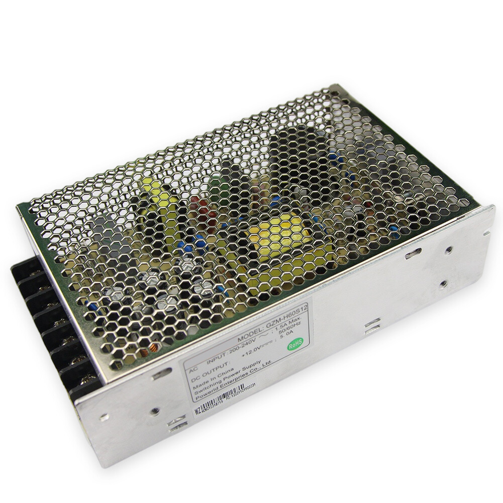 Power Supply For GZM-H60S12 176V-264V DC12V 5A Monitor Switching 60W 160x98x40mm