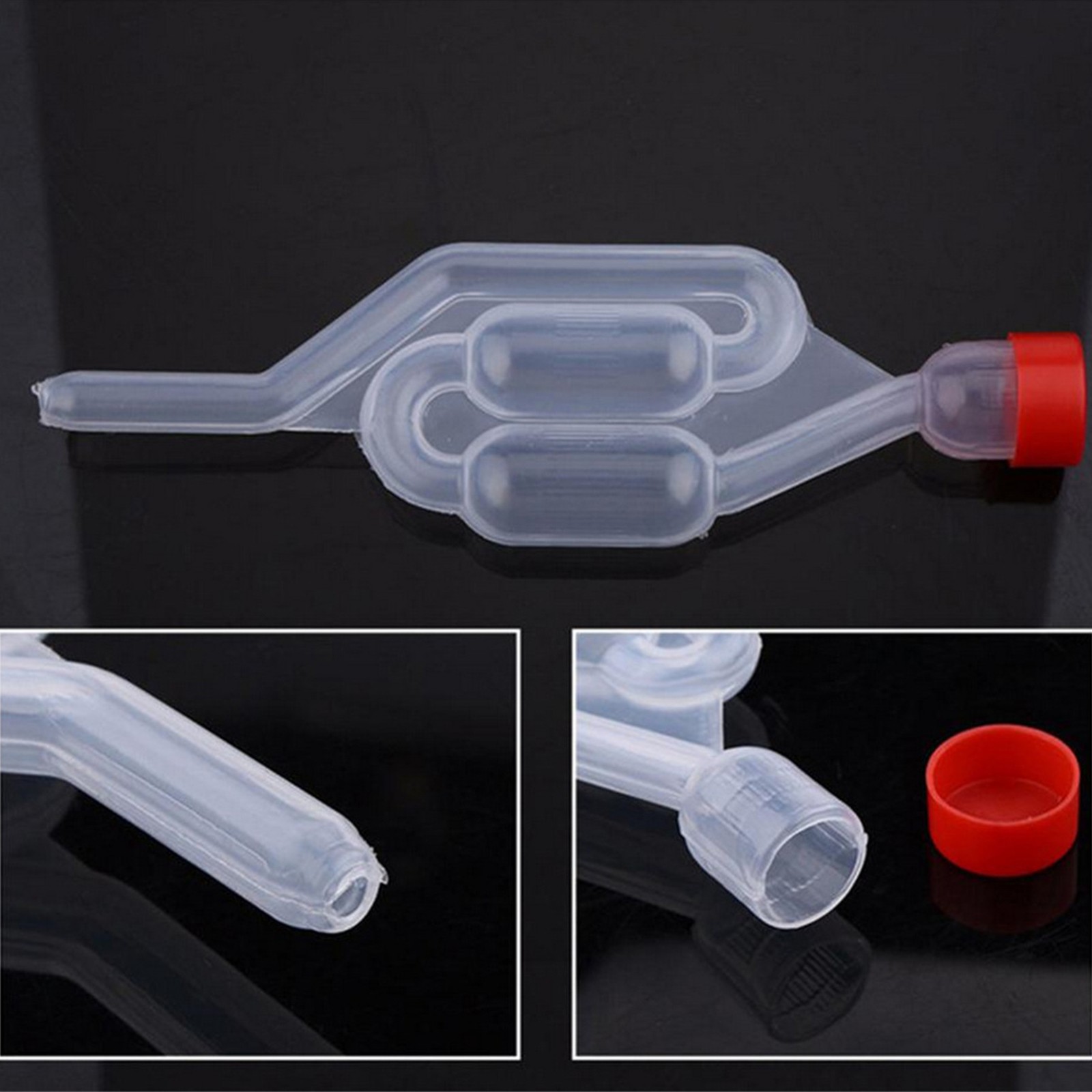2PCS Transparent One-way Beer Making Tool Equipment Airlock Accessories