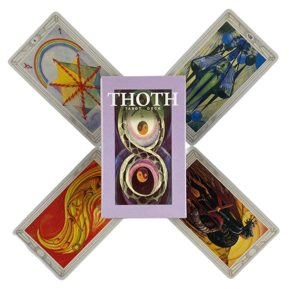 Thoth Tarot Cards 78 Deck English Divination Edition for Oracle Board Games