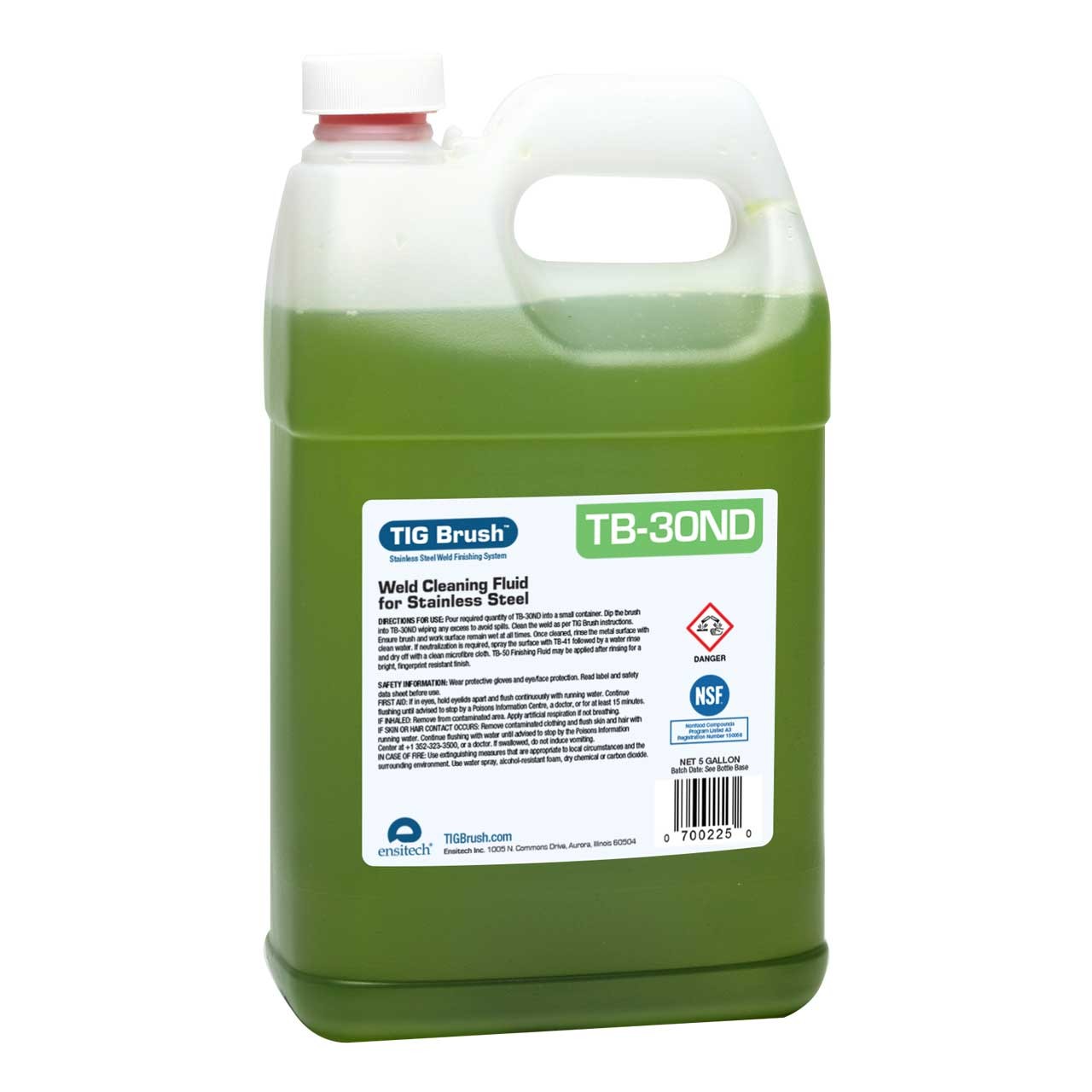 Ensitech C0030-001G TB-30ND Weld Cleaning Fluid 1 Gallon Non Dangerous