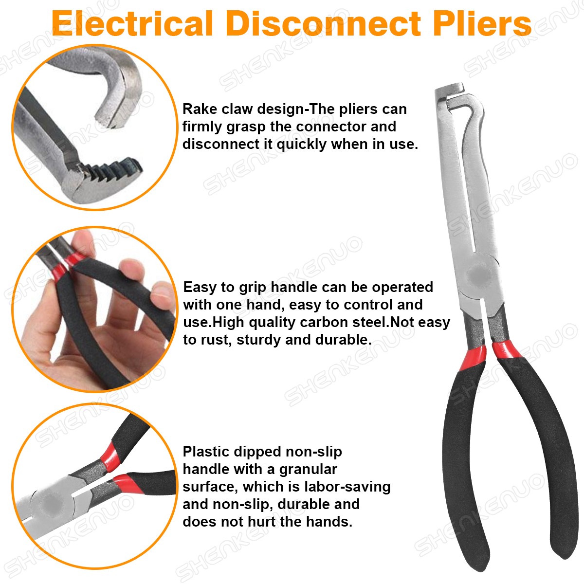 Electrical Disconnect Pliers Connector Separator Terminal Plug Removal Tool Kit