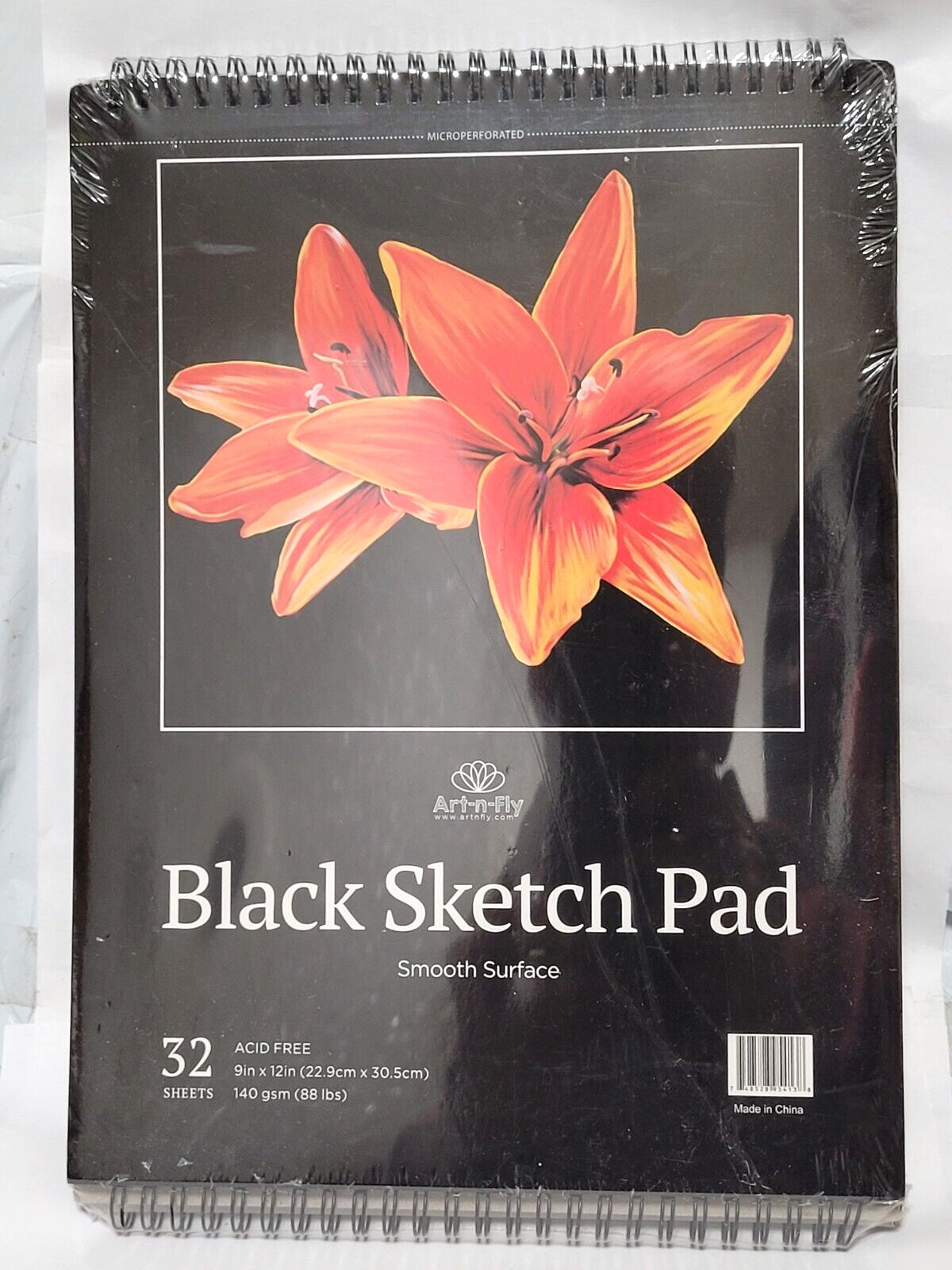 Art-N-Fly Black Sketch Pads, 9" x 12" - 2 pack... BRAND NEW !!!