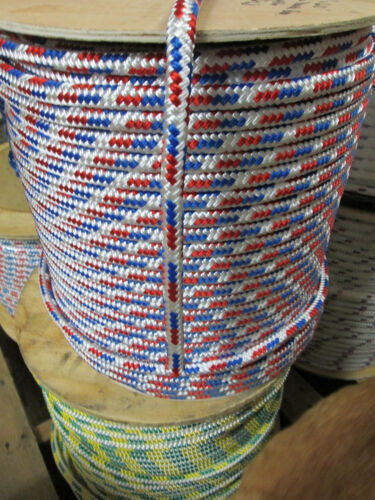 wire pulling rope,anchor rope 1/2" x 150' double braid Polyester Made In USA