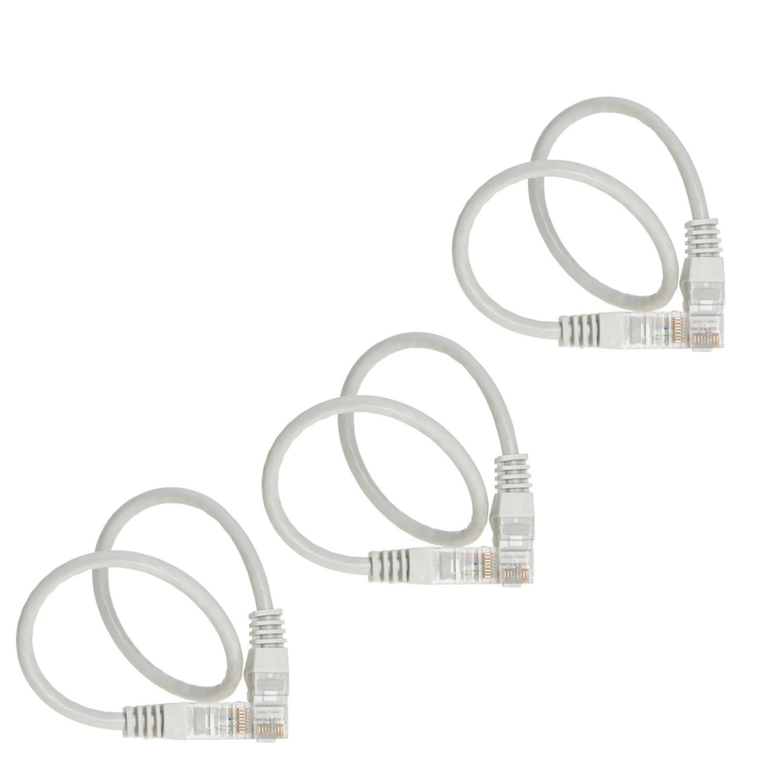 3Pcs CAT5 RJ45 Ethernet LAN Network Patch Cable For PS XBox Internet Router