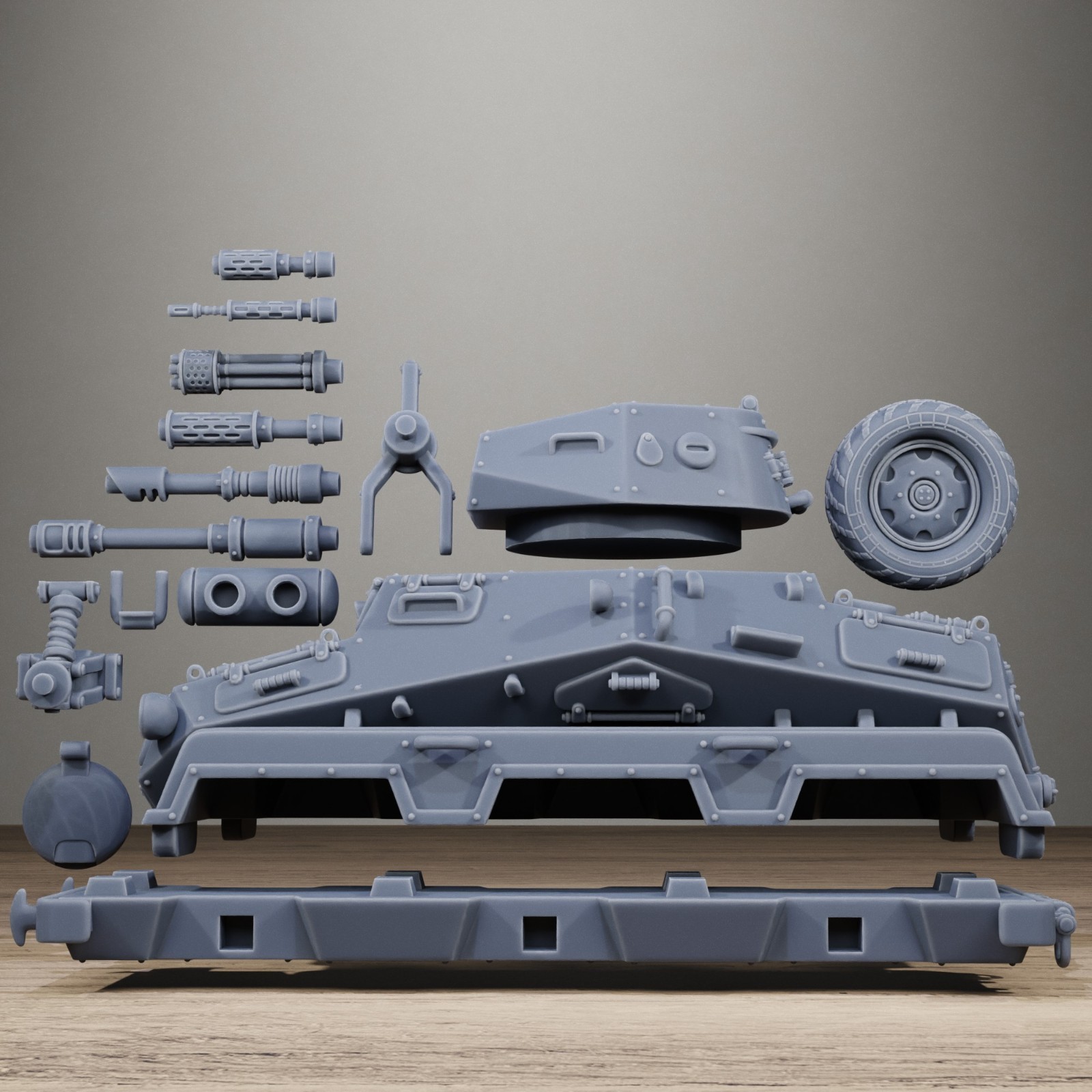 GrimGuard Iron Tank and Crew from Station Forge.
