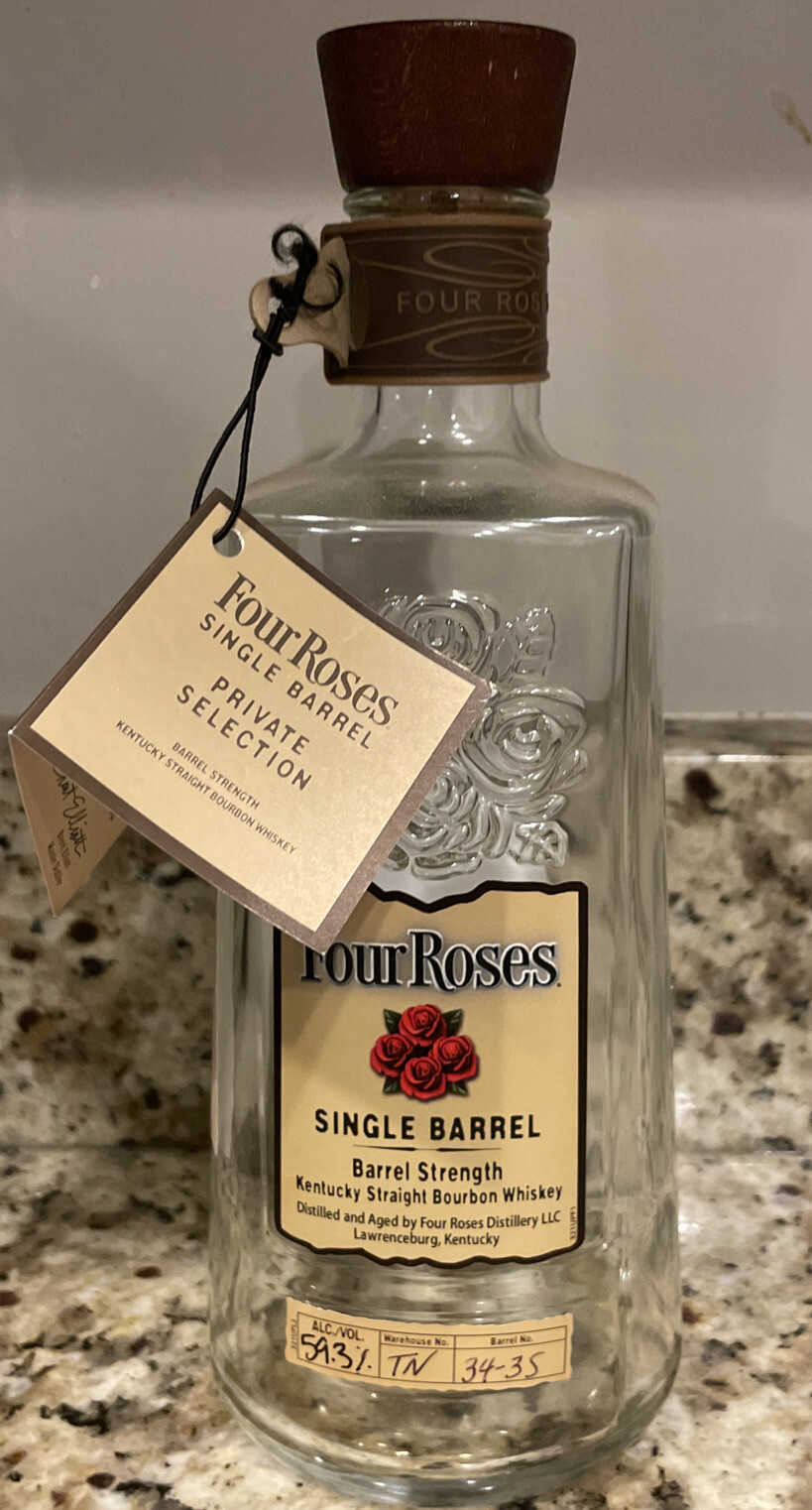 Four Roses Single Barrel Barrel Strength Private Selection OESQ (empty)