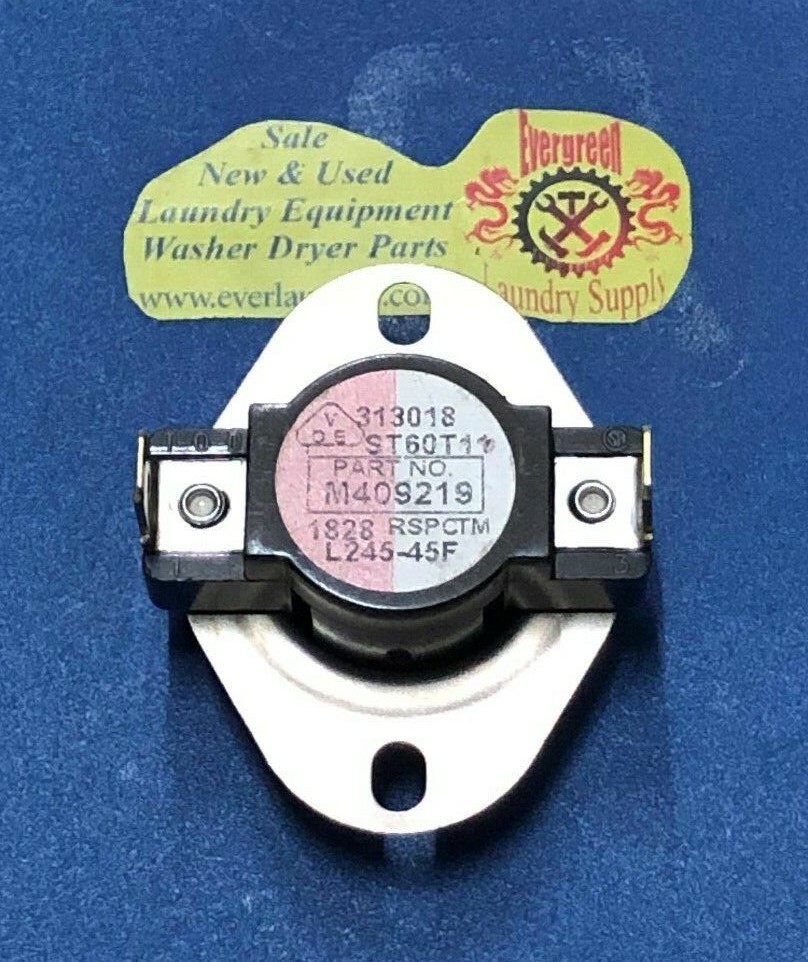 M409219Thermostat Limit 245F Pink/White for Huebsch, Speed Queen, Unimac Dryer