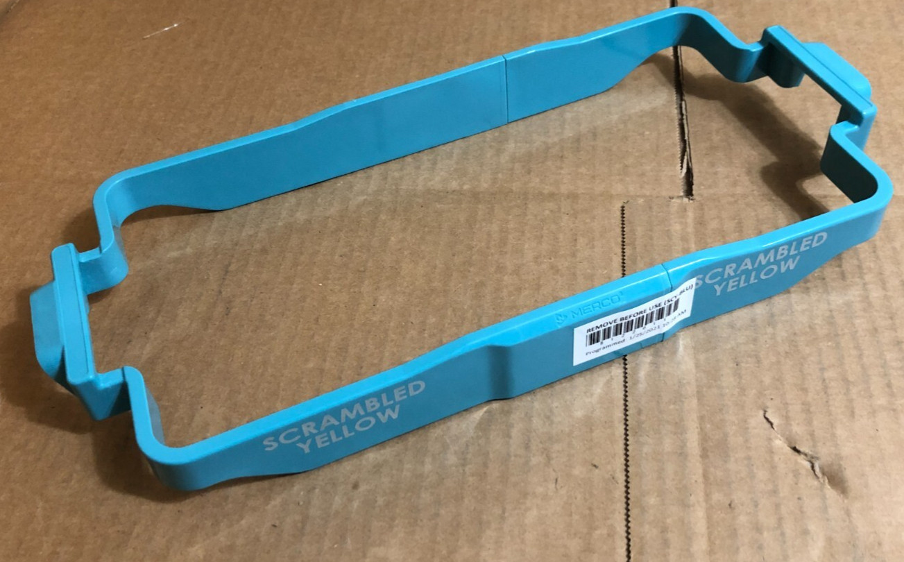 Merco Frymaster 8122611 RFID, SCRAMBLED YELLOW Pan Liner Insert, Light Blue **