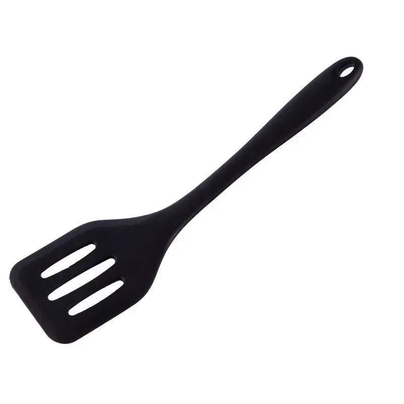 Silicone Slotted Turner Spatula Flipper Kitchen Cooking Egg Burger