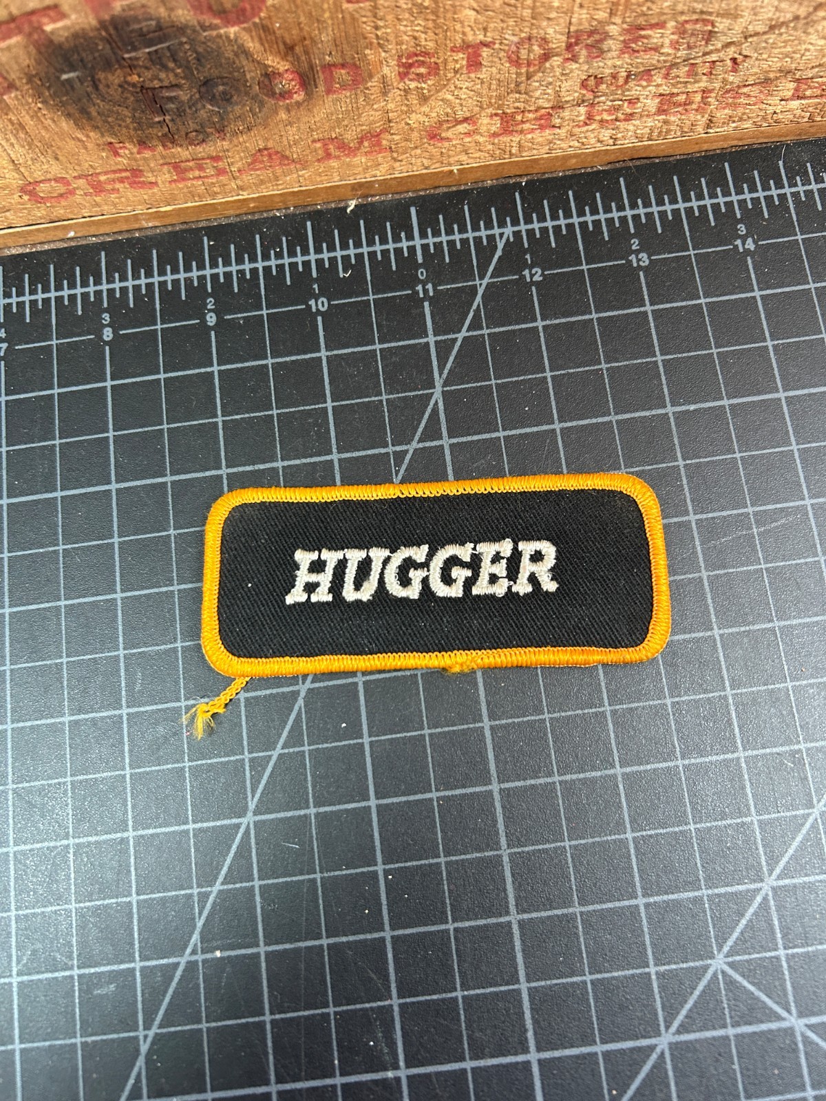 Authentic Harley-Davidson Hugger Embroidered Patch 3.75" x 1.5" Vintage Biker