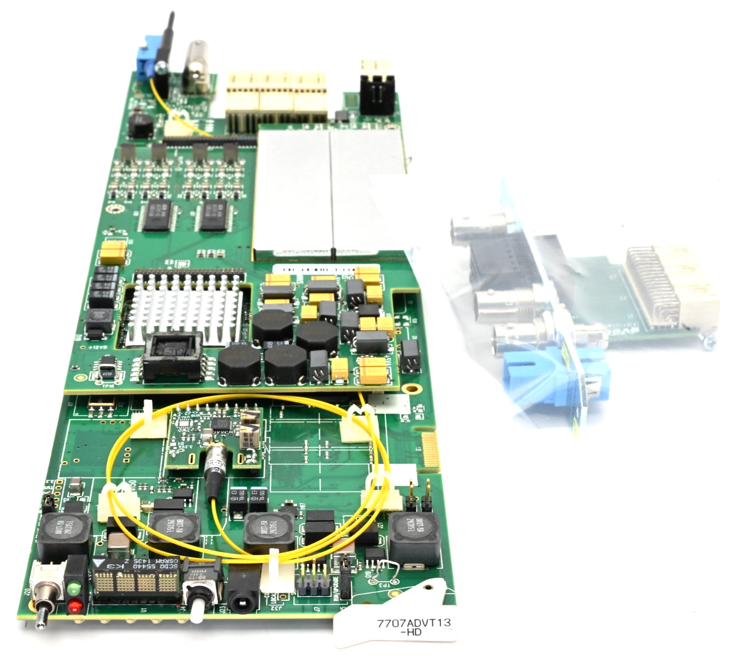 Evertz  7707ADVT13-HD Analog/SDI/HD-SDI Video w/4 Ch. Analog  Audio, 1310nm TX