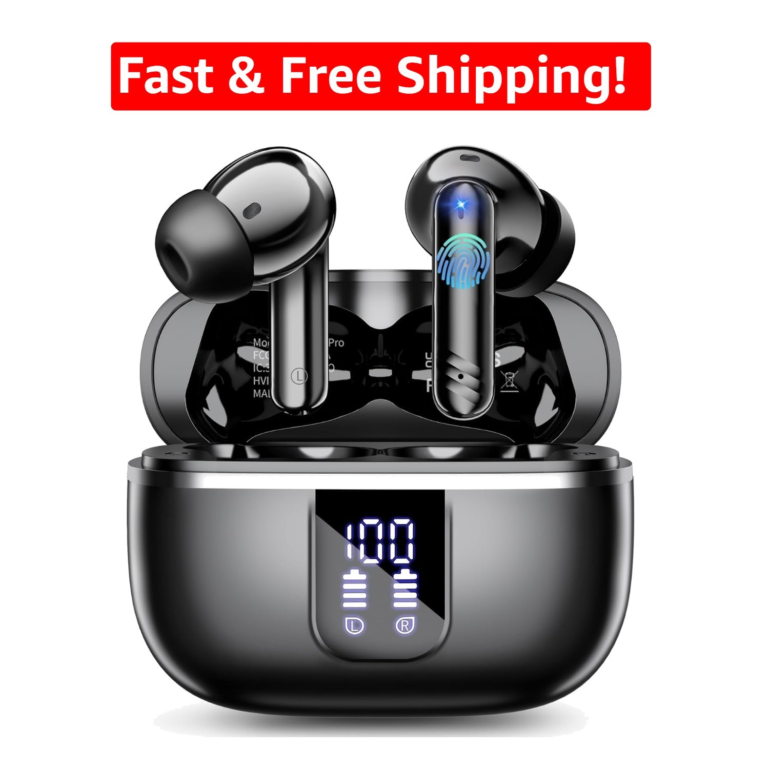 Waterproof Earbuds with 3D Stereo Sound & Ergonomic Fit - Ultimate Comfort