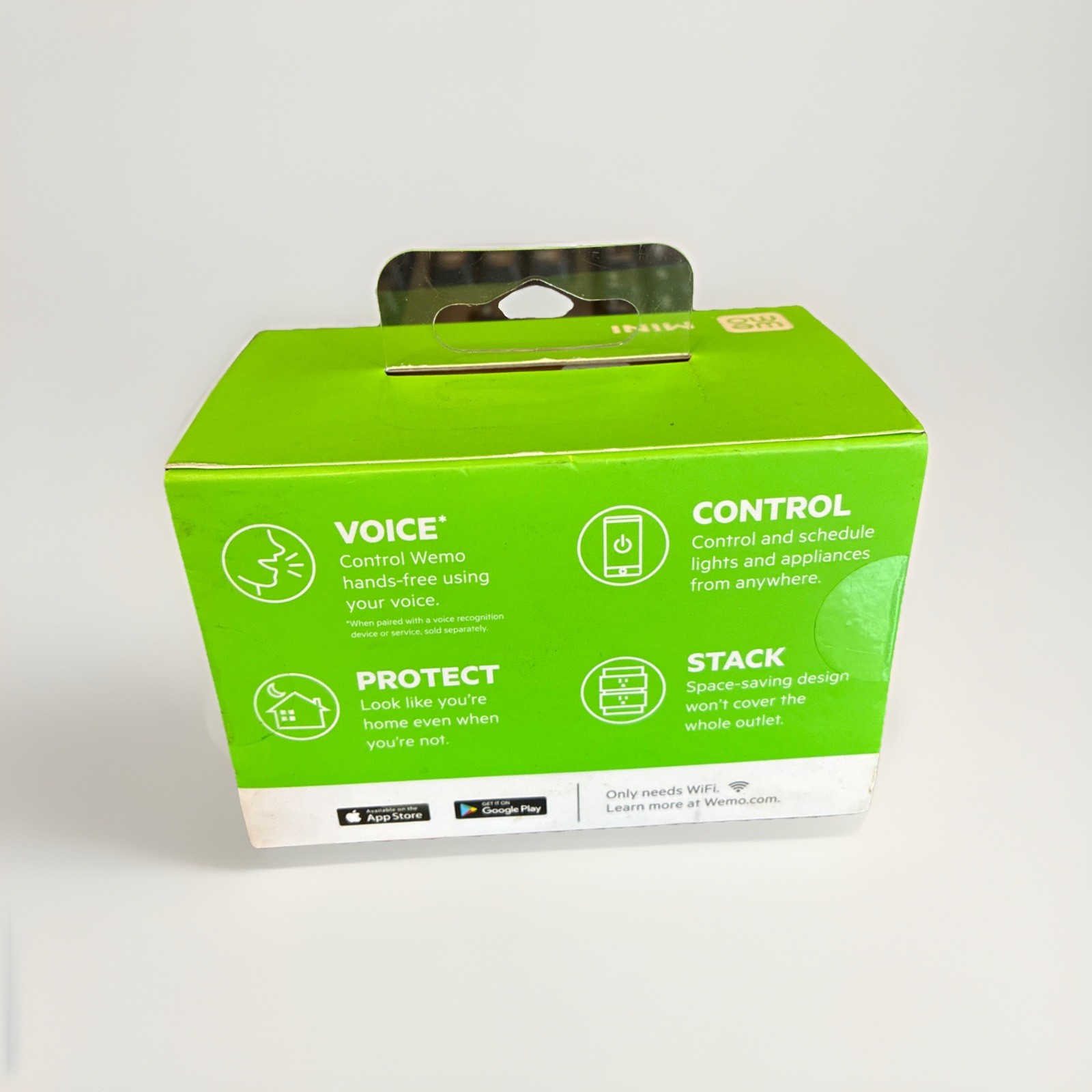 WeMo WiFi Enabled Mini Smart Plug - White (F7C063)