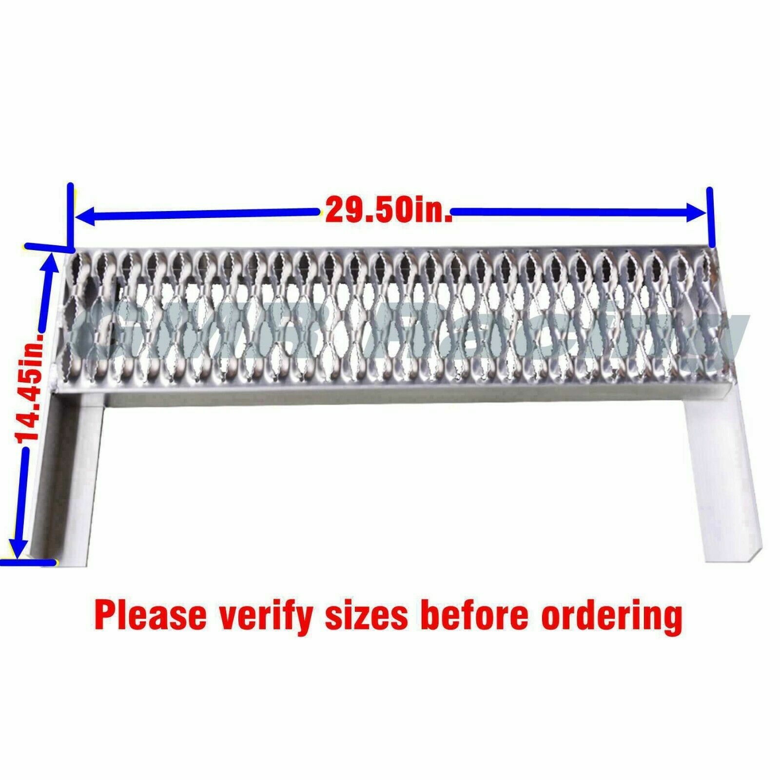 ALUMINUM STEP FOR PETERBILT BATTERY BOX TOOLBOX REPLACEMENT - 29.5" x 7" x 2" In