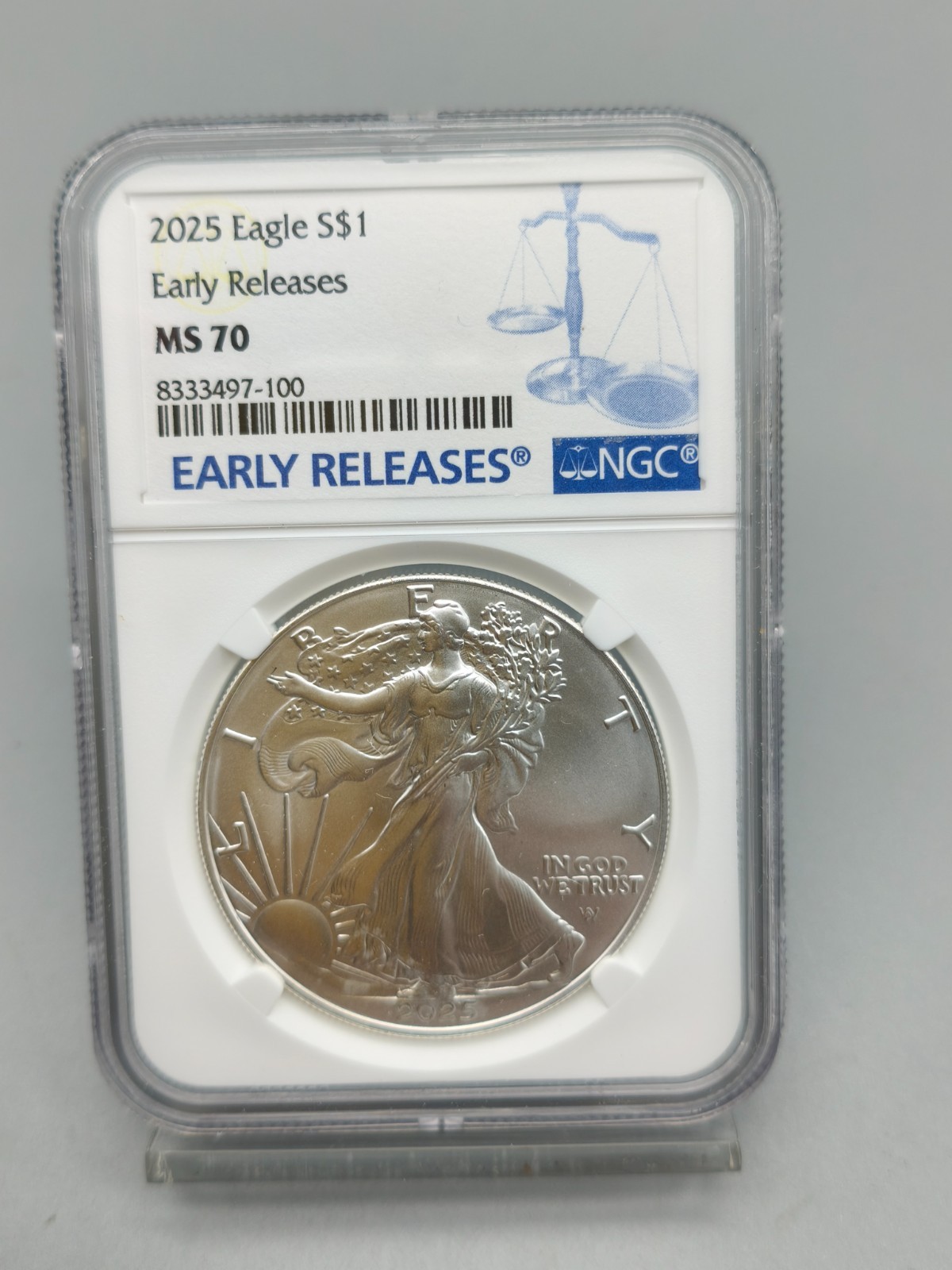 2025 American Silver Eagle NGC MS 70 Early Releases