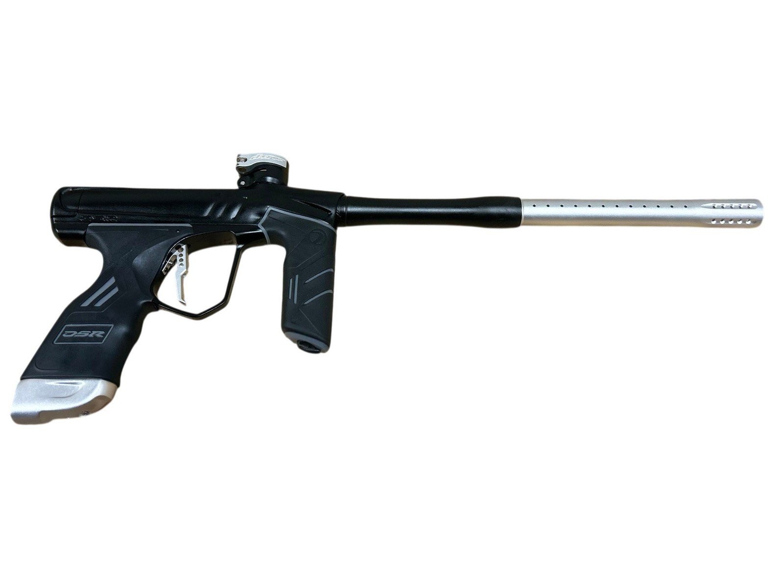 Used Dye DSR+ Paintball Marker w/ Case - Black/Silver