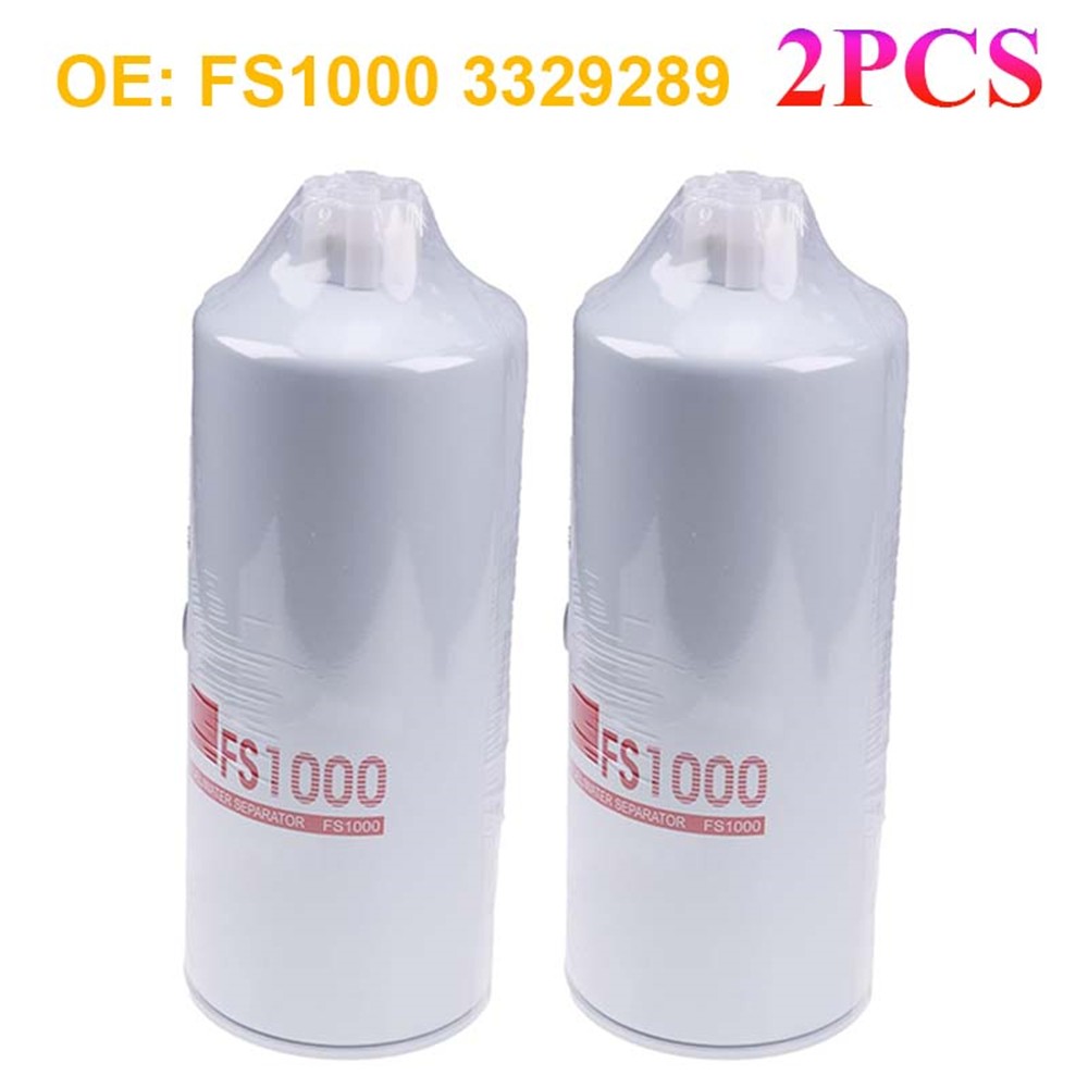 2 PACK FS1000 Fuel Water Separator Filter Fits: Freightliner Kenworth Peterbilt