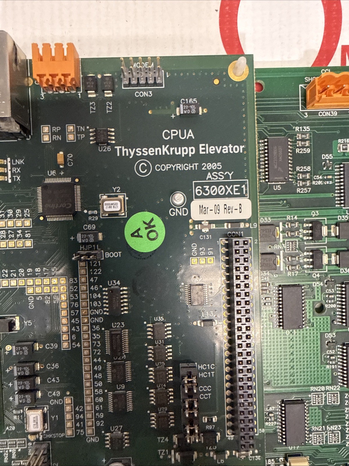THYSSENKRUPP 6300VH5 IOC BOARD / 6300XE1