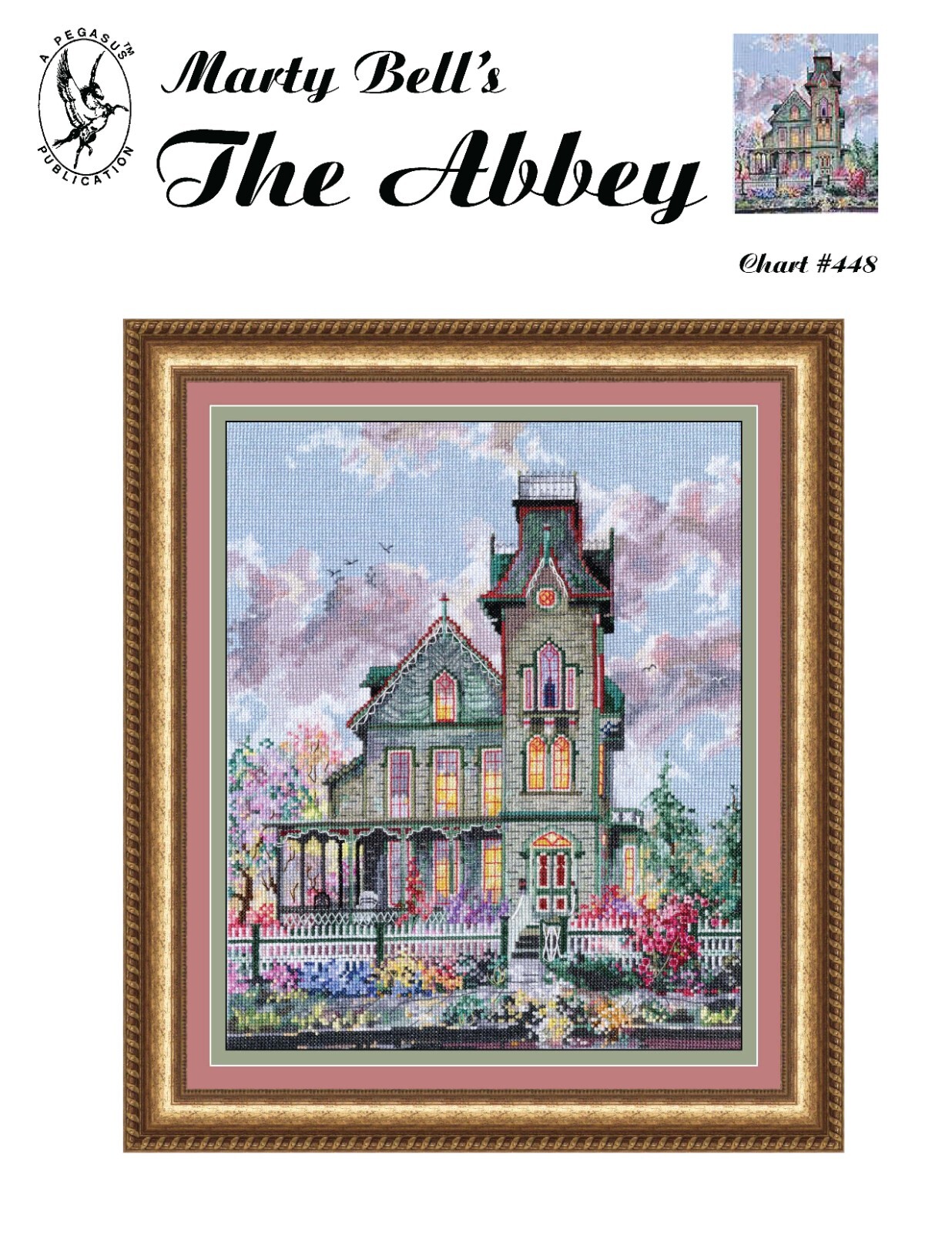 The Abbey counted cross stitch chart by Marty Bell