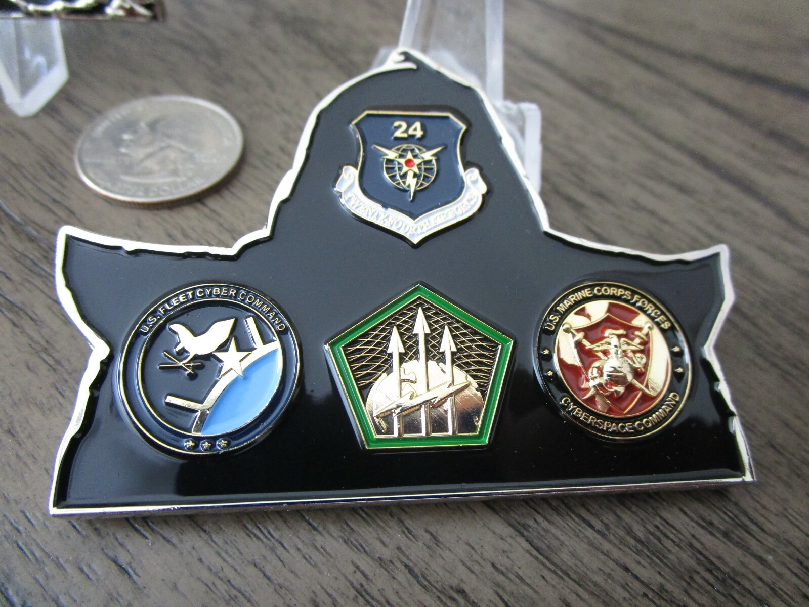 US Cyber Command CYBERCOM USN USAF Army NSA Reaper Challenge Coin