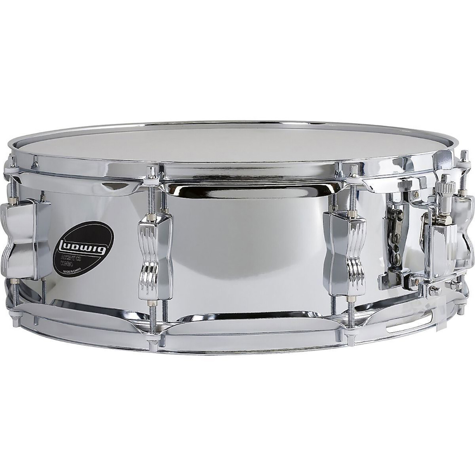 Ludwig LC054S Accent Series Steel Snare Drum, Chrome, 5" x 14"