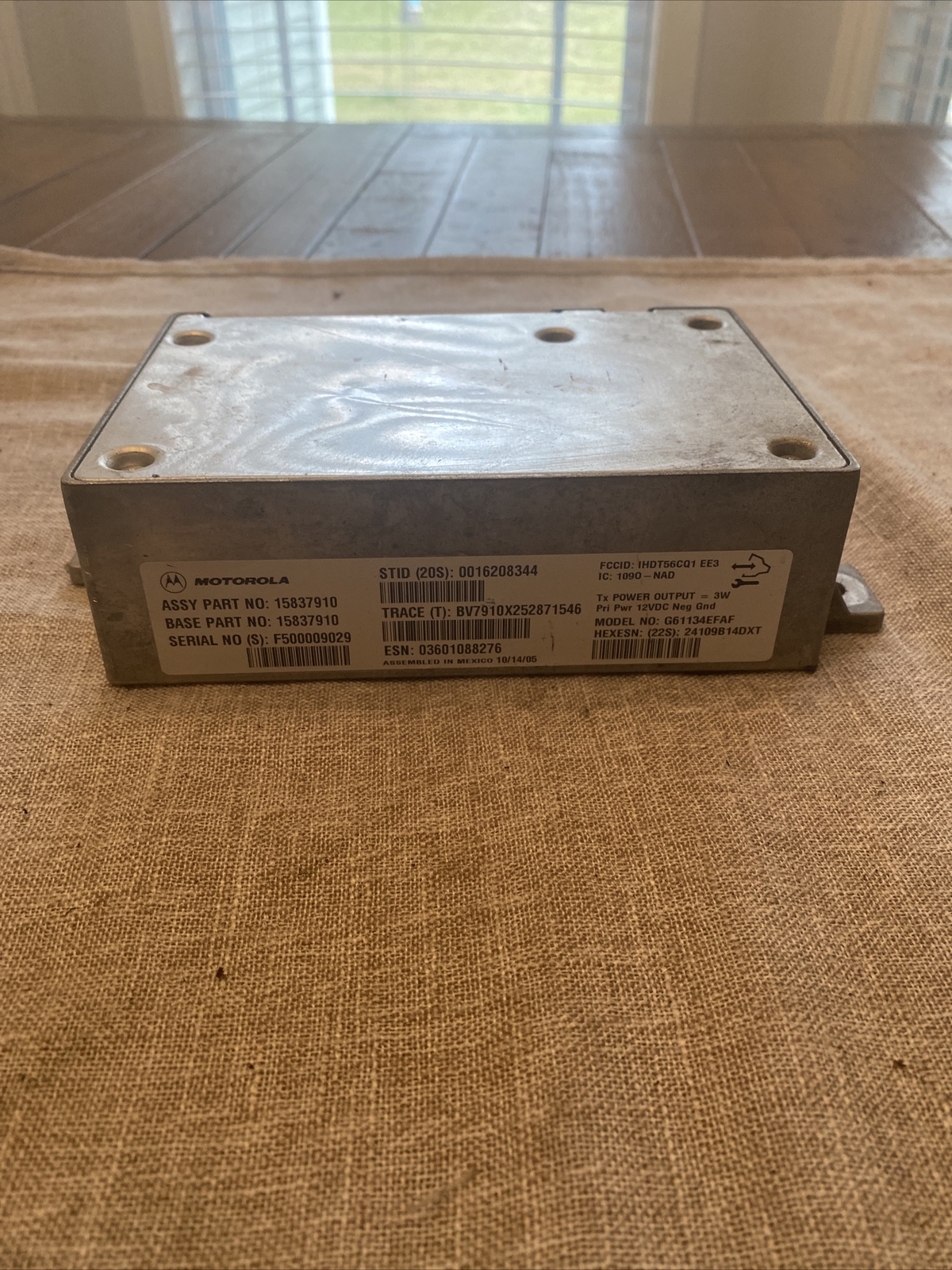 2004-2007 OEM GENERAL MOTORS ONSTAR COMMUNICATIONS MODULE PART NUMBER 15837910