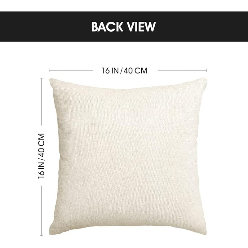 Durable Polyester Throw Pillow Cover Modern Décor Machine Washable Soft Touch US