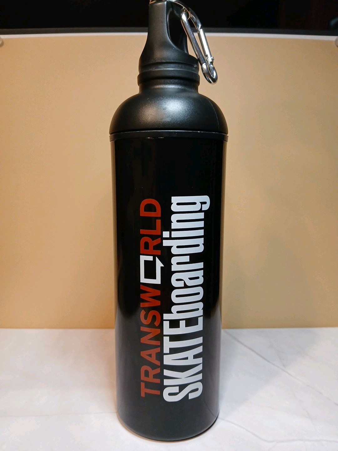 Transworld Skateboarding Water Bottle black color, 20 Oz New in open box.