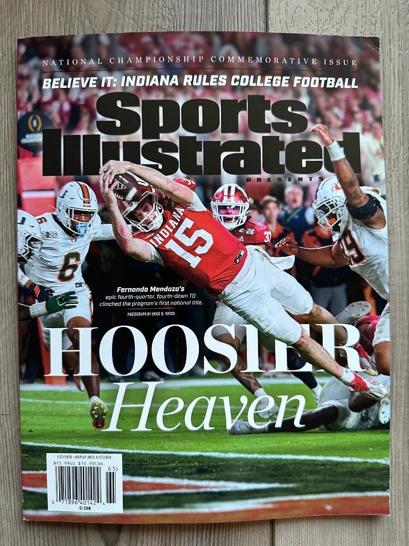 2026 INDIANA HOOSIERS SPORTS ILLUSTRATED Special PERFECT SEASON National Champs