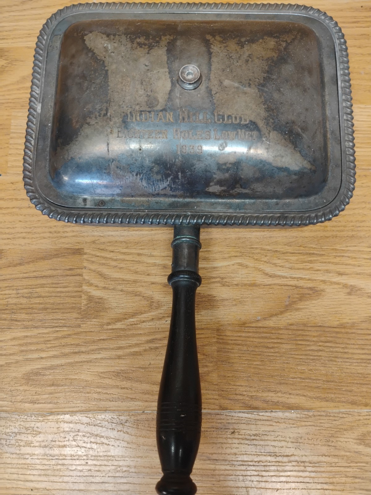 Indian Hill Country Club 1938 Connecticut Silver Plated Golf Award Silent Butler