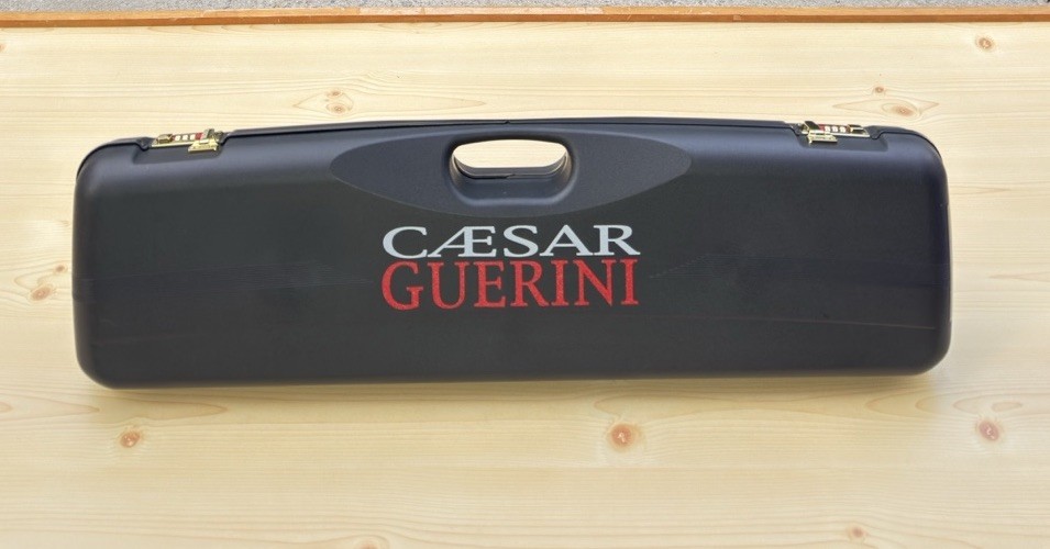 Caesar Guerini Hard Rifle Gun Case /w Wrench Slot Red Velvet Gold HW Combo Lock