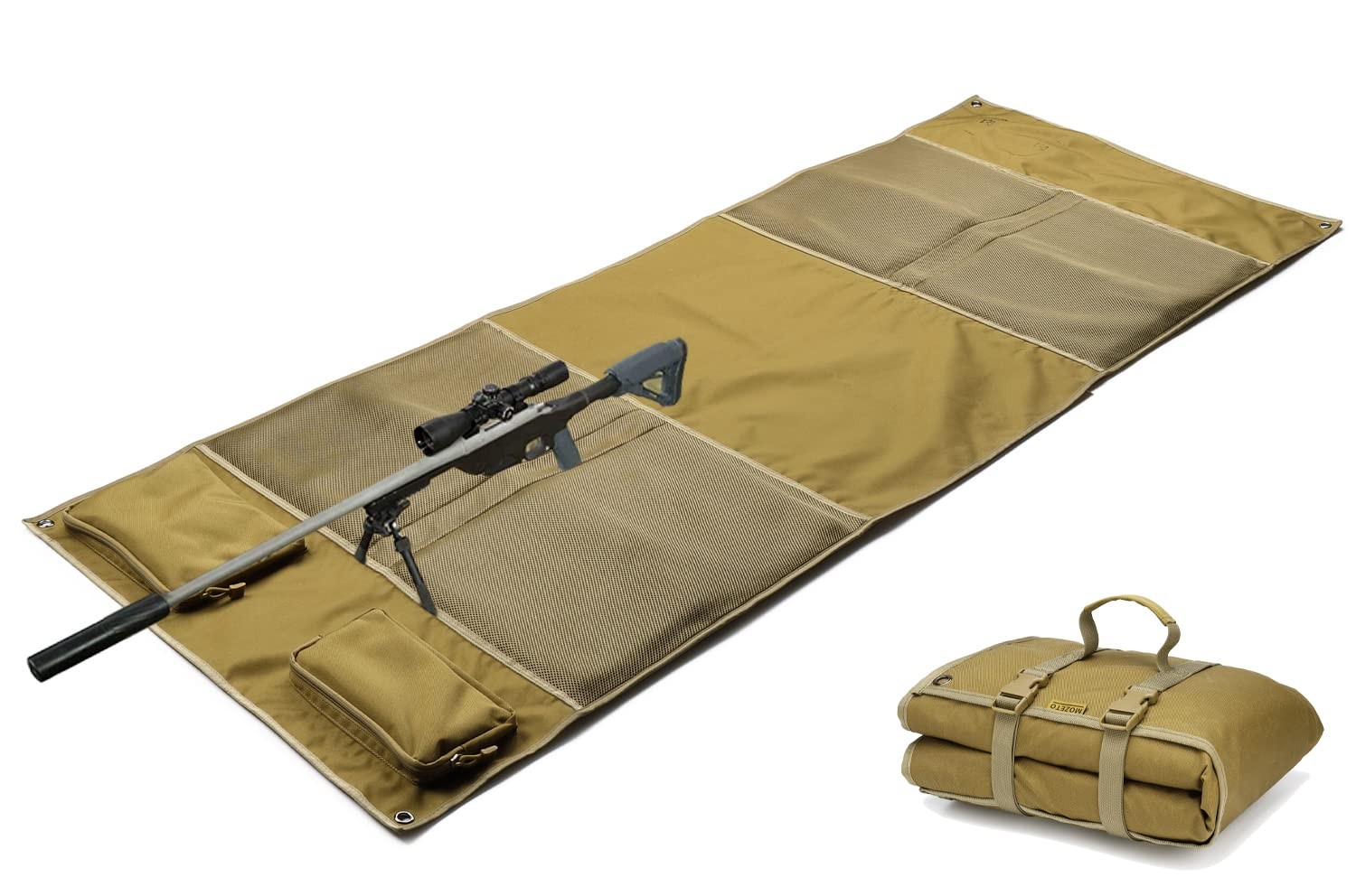 MOZETO Large Foldable Padded Shooting Mat - Hunting Range Accessories