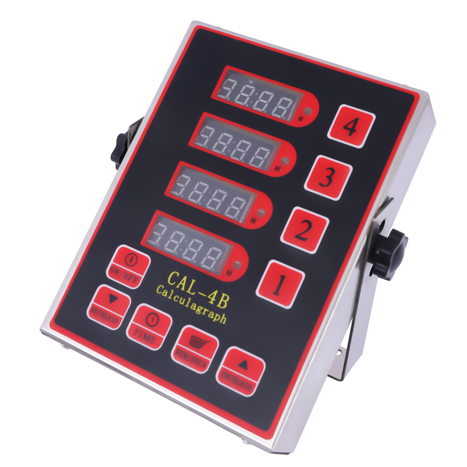 4-Channel Digital Kitchen Timer CAL-4B Restaurant Cooking Reminder Commercial