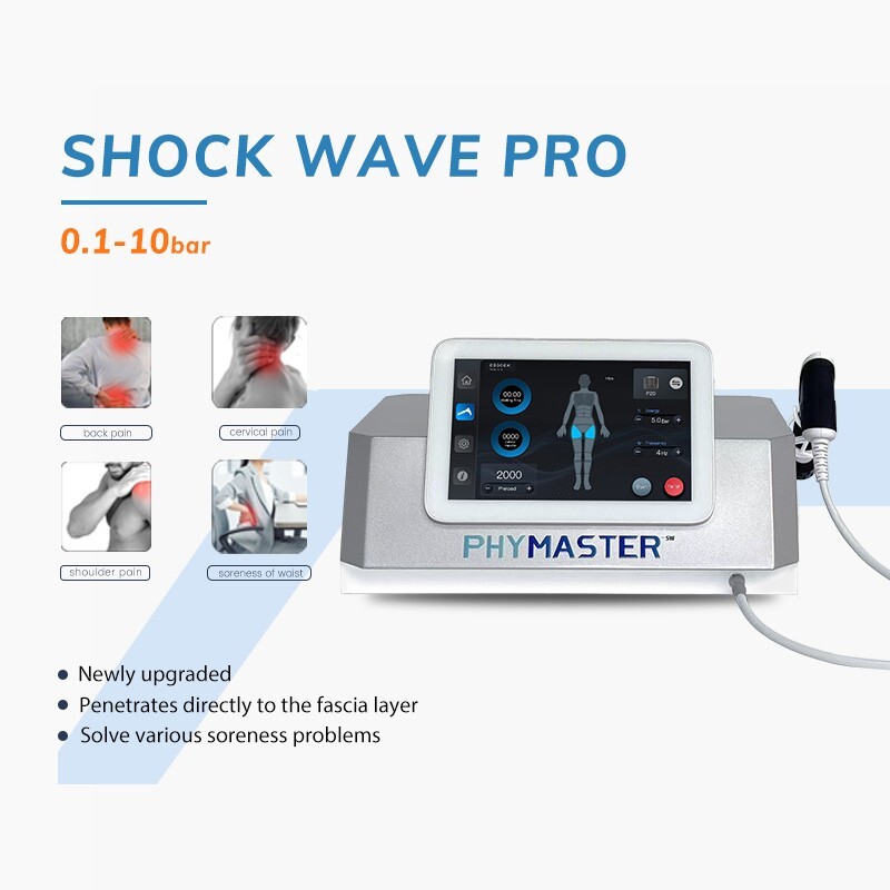 Pneumatic shock wave therapy machine for ED treatment, pain relief, focal shock