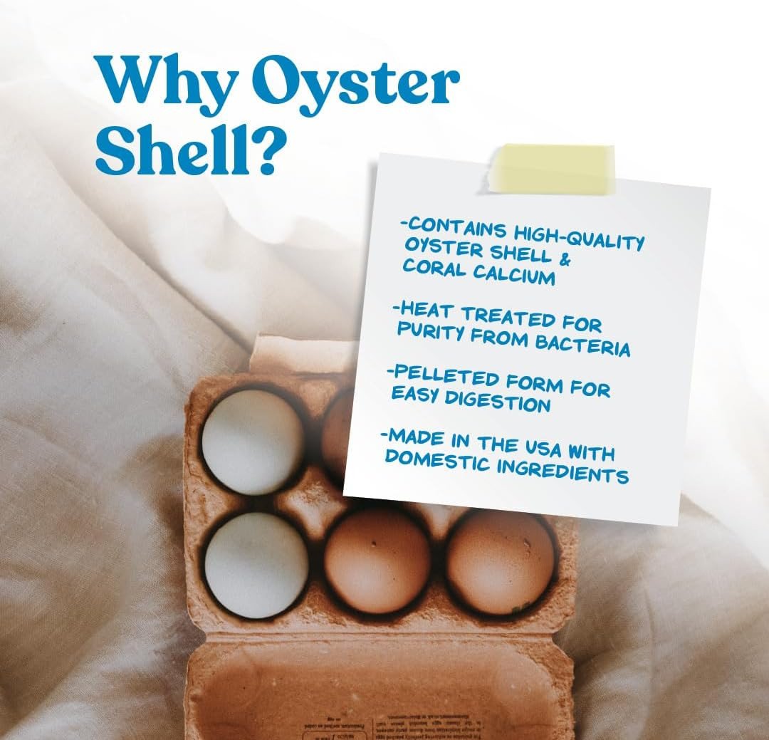 Crushed Oyster Shell | Egg-Laying Chickens | 5 LB