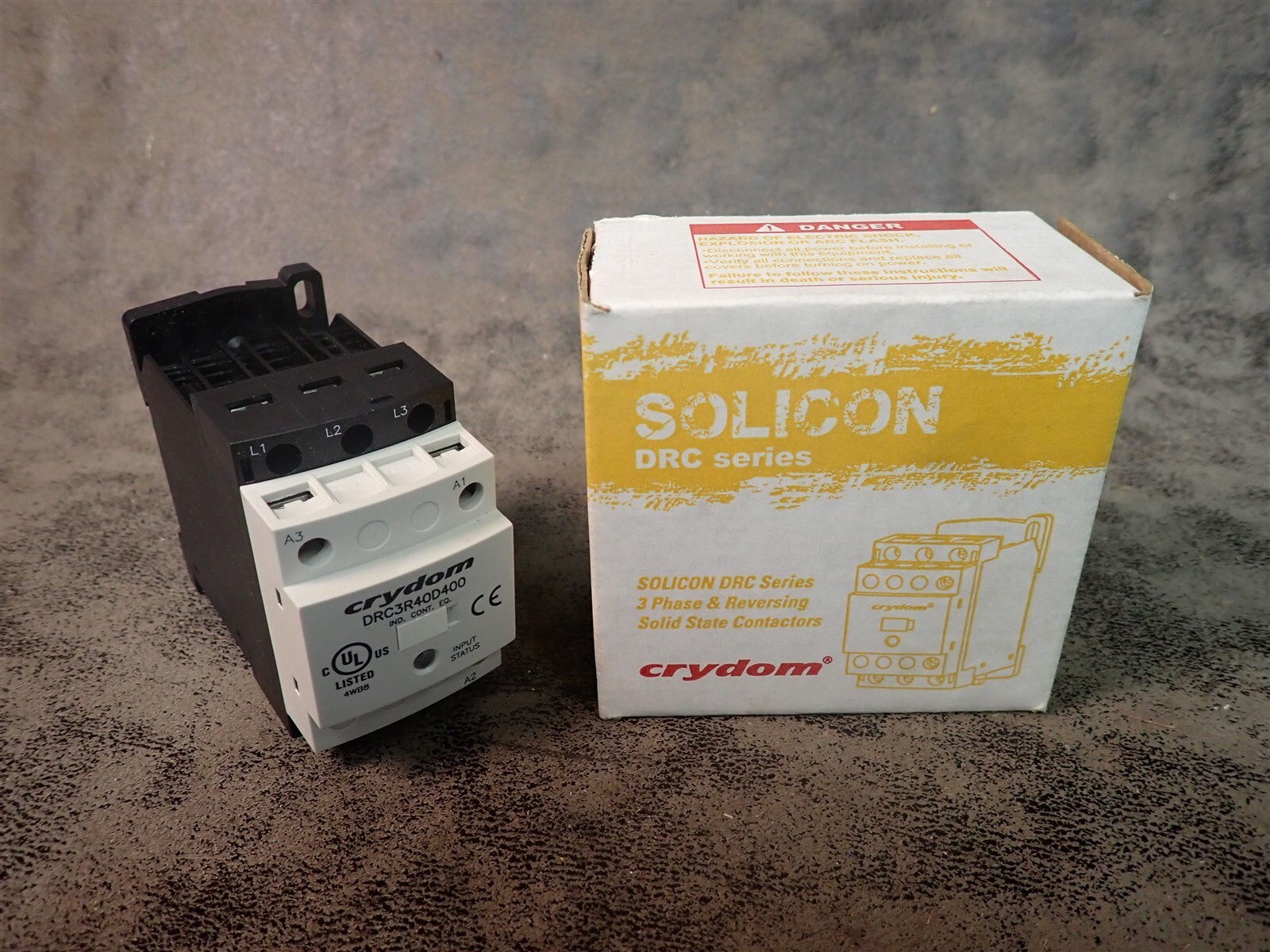 NEW Crydom DRC3R40D400 Solicon DRC Series 3 Phase Solid State Contactor (BN437)