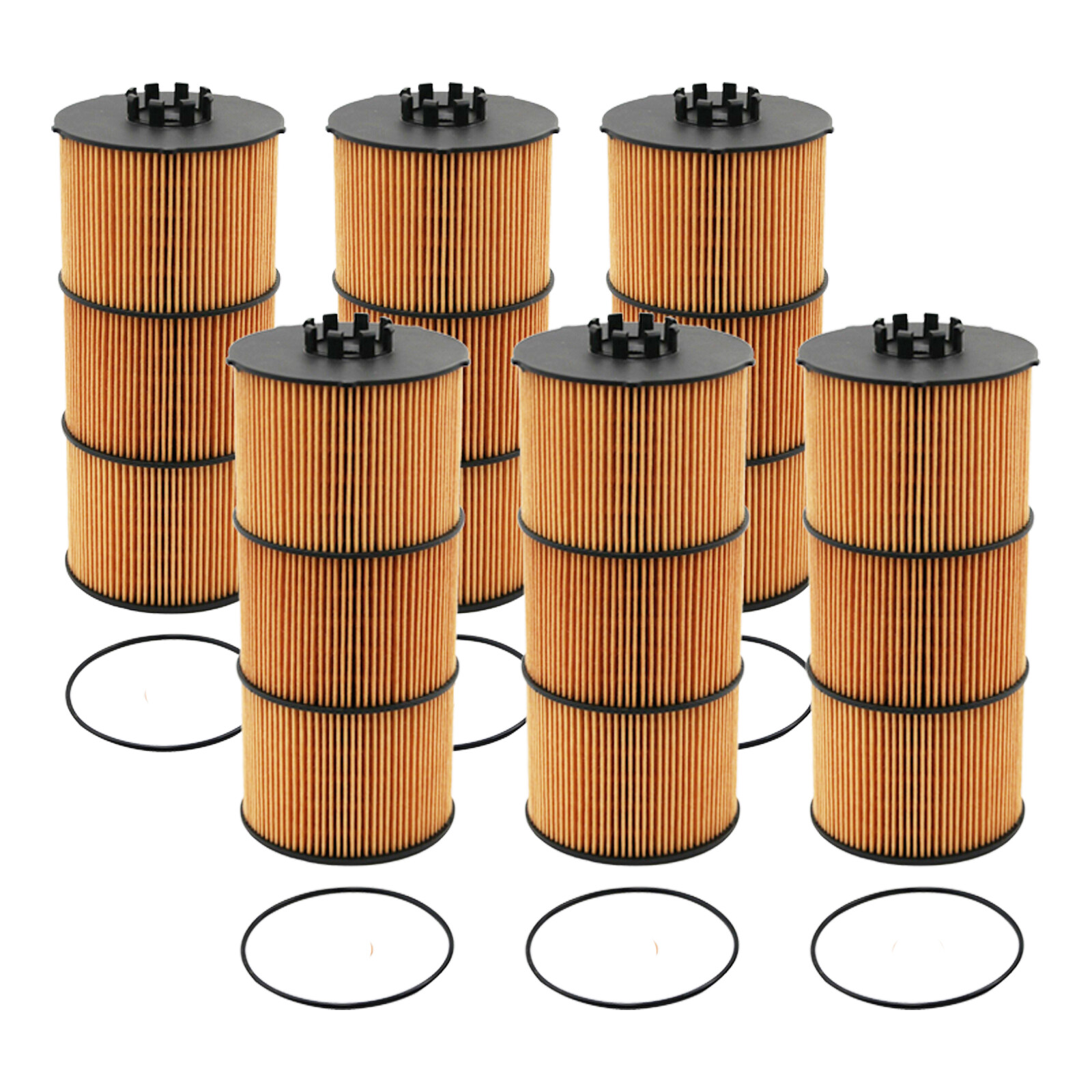6Pcs LF17800 Oil Filter For DETROIT DIESEL P582506 A4711800009 A4711800209