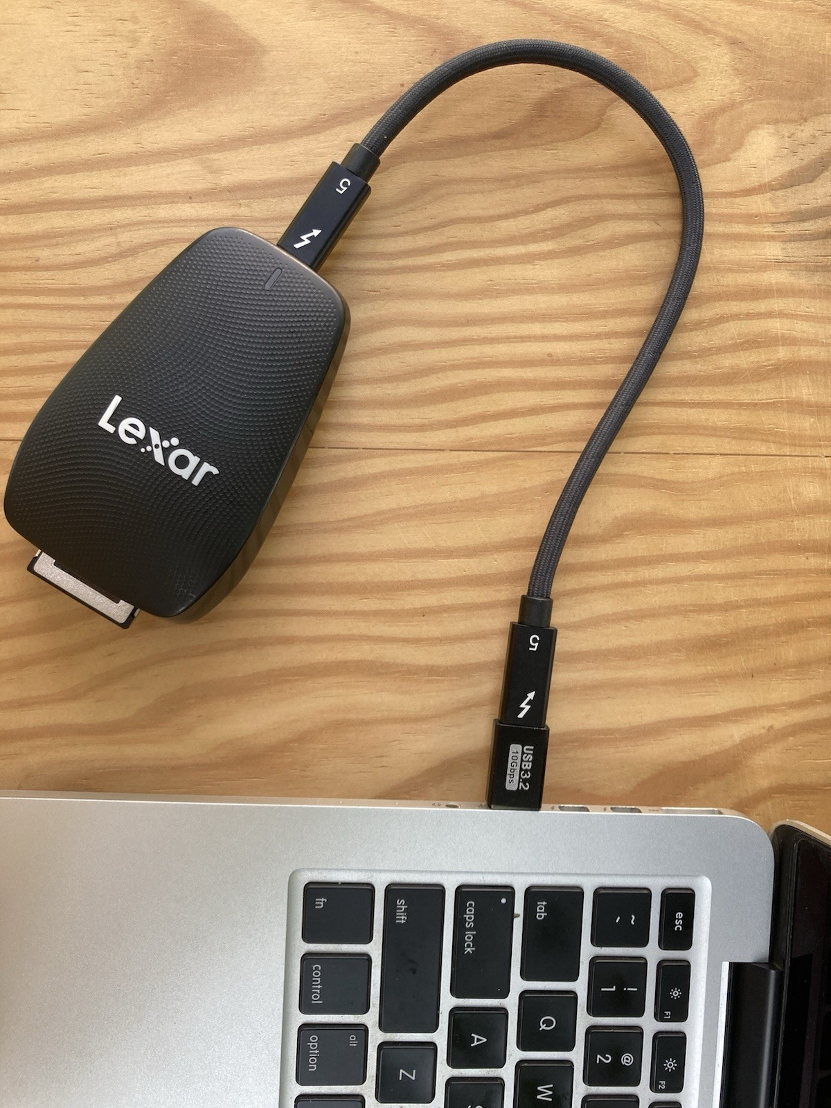 Lexar RW550 CFexpress B Reader Kit w/ TB5 Cable USB-C Adapter Pro Bundle CFB