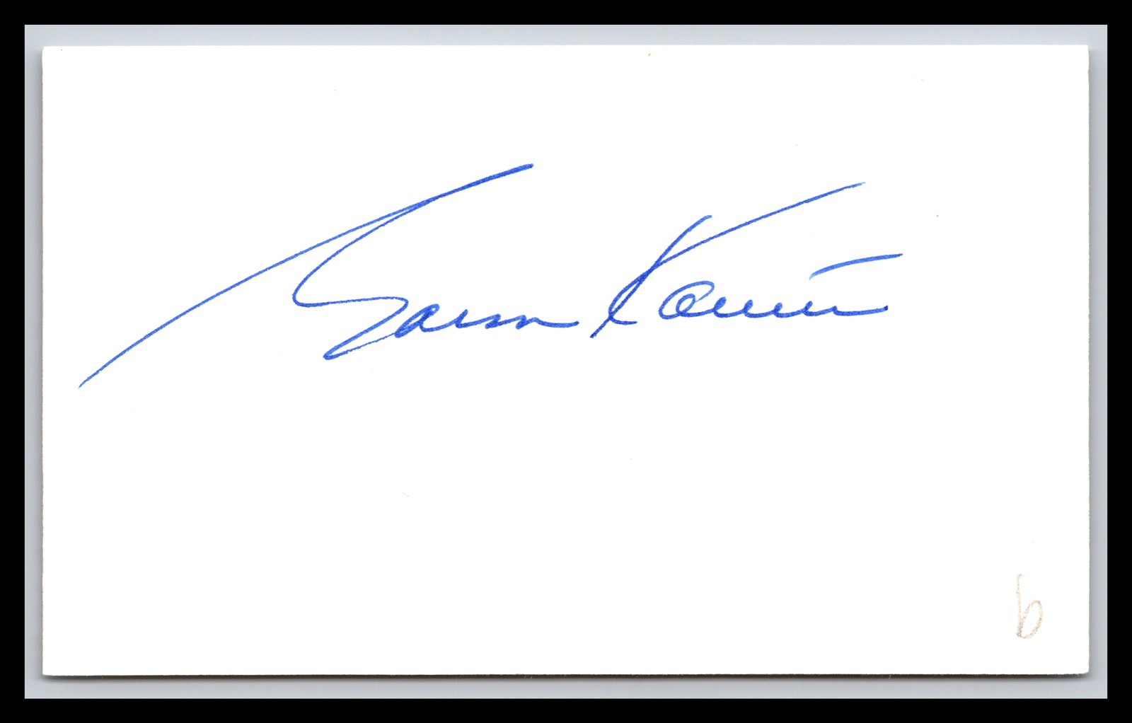 Garson Kanin - Director - 3x5 Card - Signed / Autograph (b)