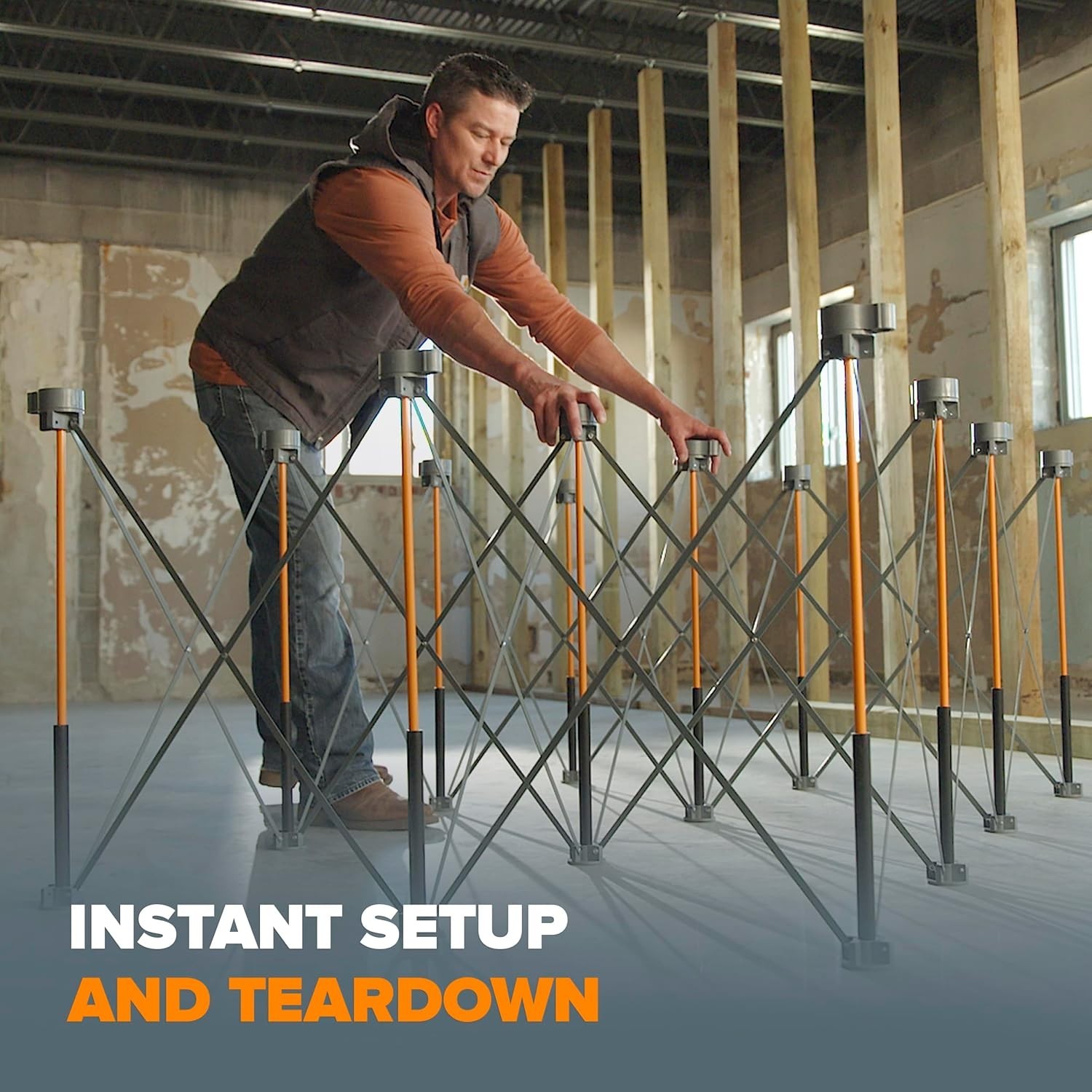 BORA Centipede Portable Workbench - Folding Work Table for Garage, Collapsible