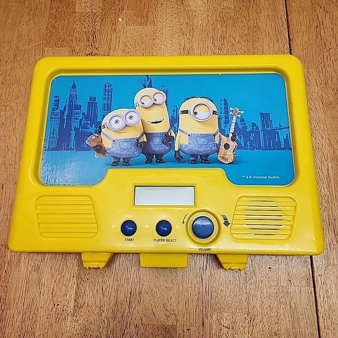 Minions Tabletop Pinball Game Back Score Board Yellow Working Part Only