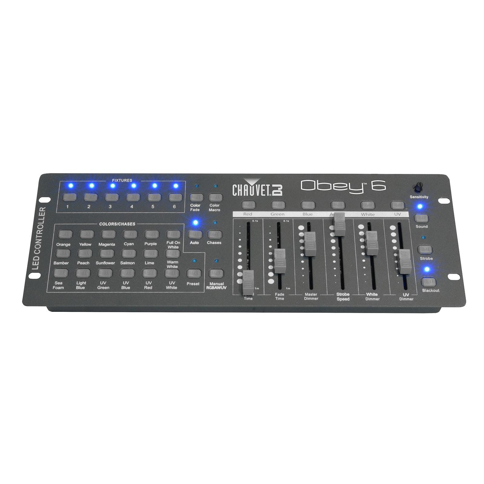 Chauvet DJ Lighting Obey 6 Universal DMX-512 Wash Light Controller RGBAW+UV