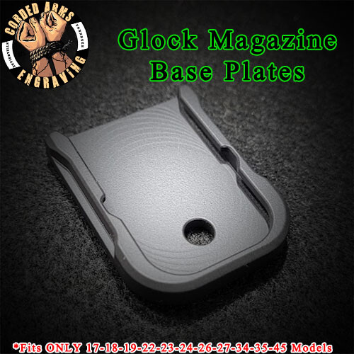 Handicap Laser Engraved Magazine Base Plate for Glock171923Gen1-5