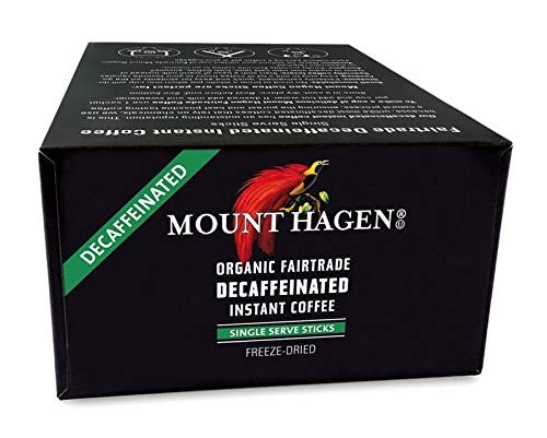 Mount Hagen 25 Count Single Serve Instant Decaf Coffee Packets - 1 Pack | Dec...