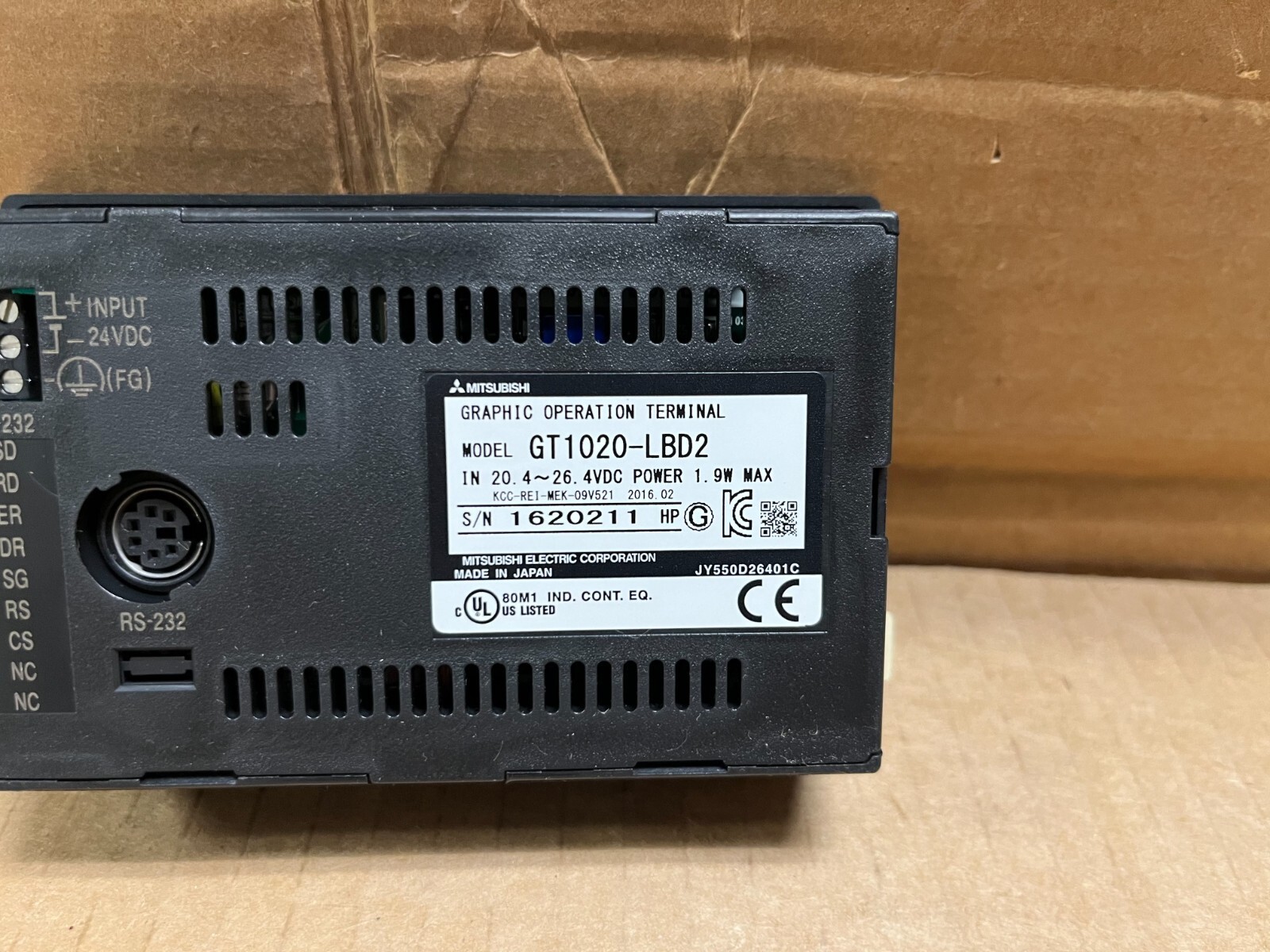 GT1020-LBD2 Mitsubishi NEW In Box Operator Interface HMI Touchscreen GT1020LBD2
