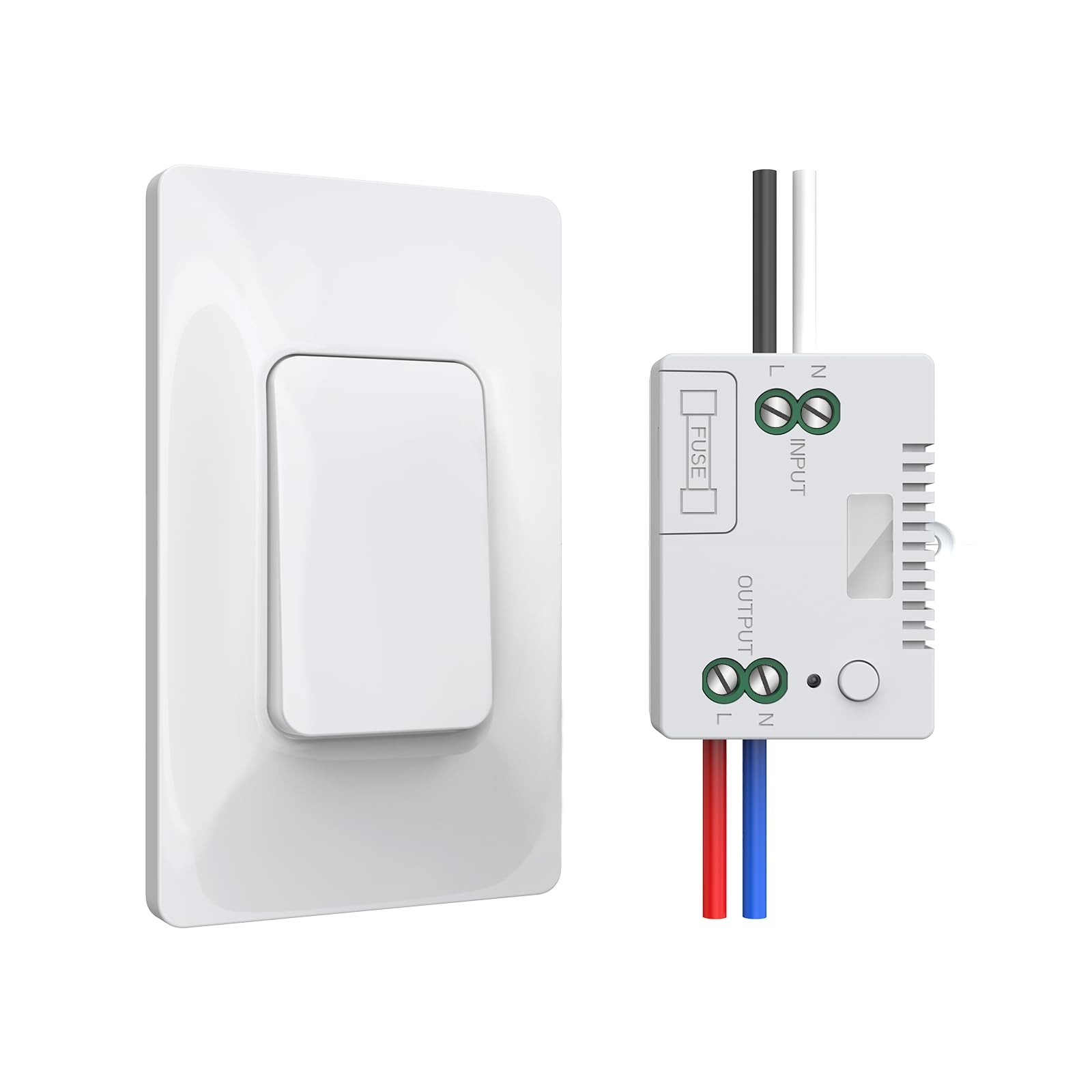 Thinkbee Self-Powered Wireless Light Switch and Receiver Kit, Kinetic Remote...