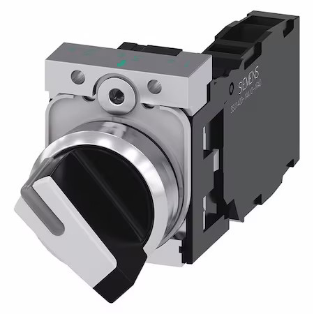 Siemens 3Su1150-2Bf60-1Fa0 Selector Switch, 22 Mm, 1No/1Nc, White